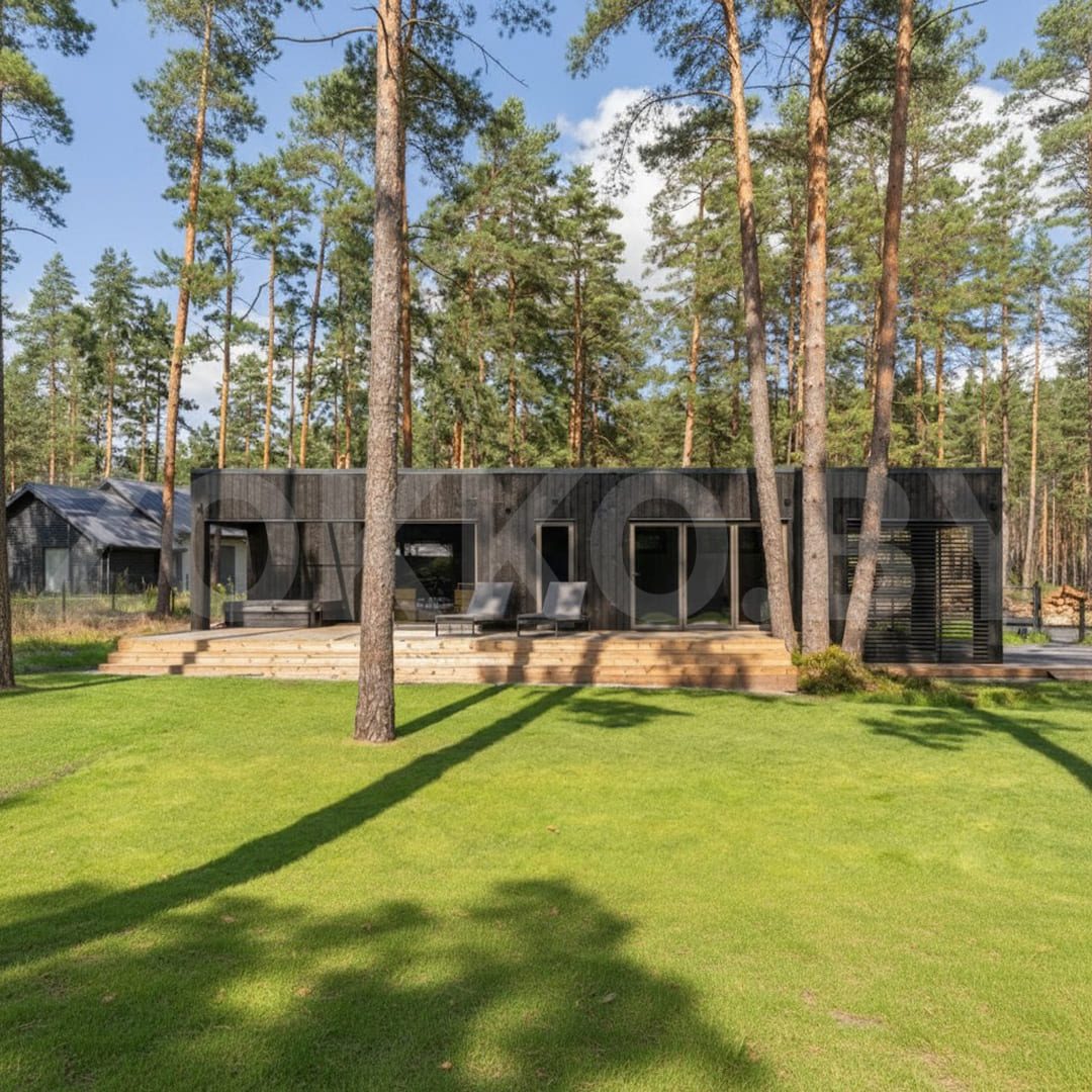 купить каркасную баню под ключ 14х4