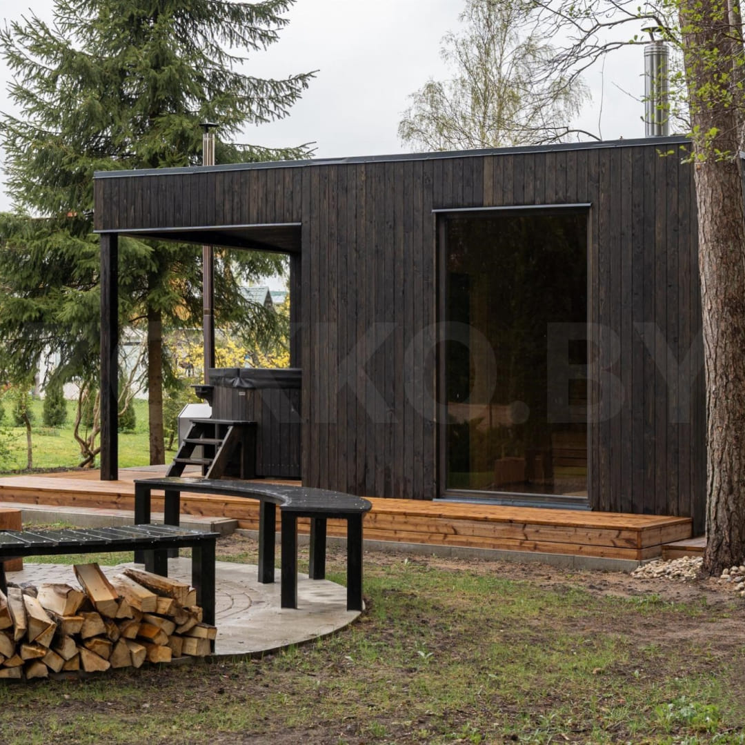 строительство каркасной бани 6х3,5