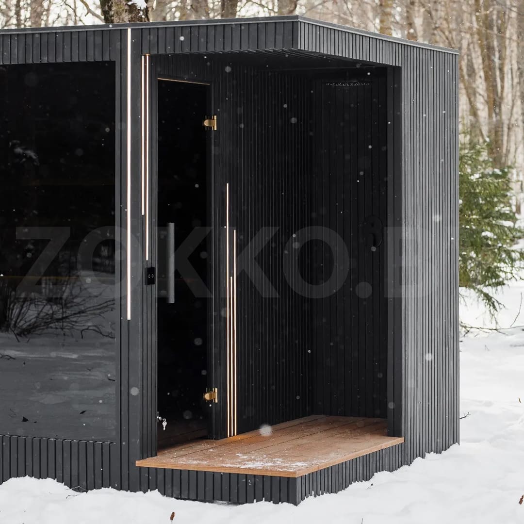 строительство каркасной бани 3х2,3 